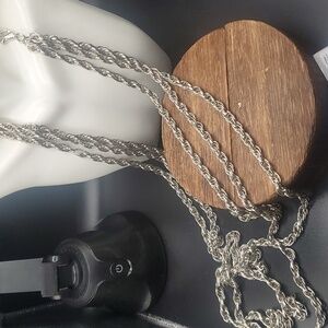 3 lengths‎ Gothic chain rope necklace  N2828